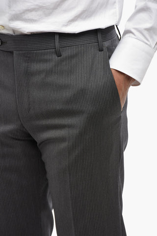 CODE Virgin Wool Pinstripe Trousers
