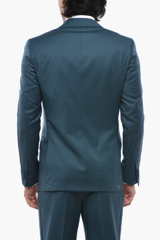 CODE Virgin Wool Three-Piece Suit EVENT With Peak Lapel