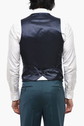 CODE Virgin Wool Three-Piece Suit EVENT With Peak Lapel