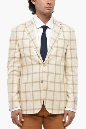 CC COLLECTION Checked Blazer With Patch Pockets And Classic Lapel