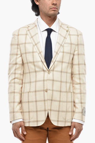 CC COLLECTION Checked Blazer With Patch Pockets And Classic Lapel