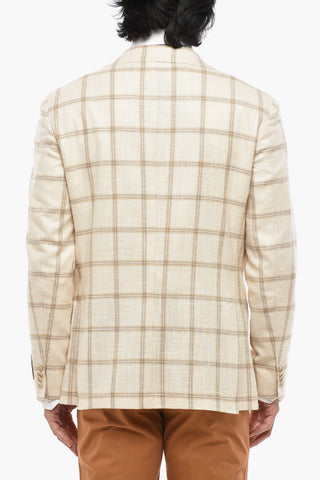 CC COLLECTION Checked Blazer With Patch Pockets And Classic Lapel