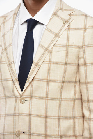 CC COLLECTION Checked Blazer With Patch Pockets And Classic Lapel