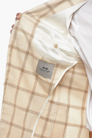 CC COLLECTION Checked Blazer With Patch Pockets And Classic Lapel