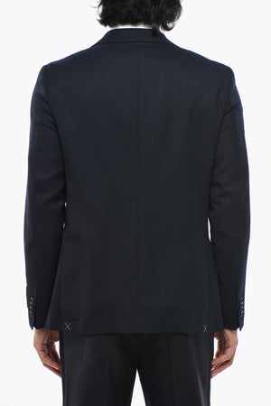 CC COLLECTION Virgin Wool Blazer with Patch Pockets