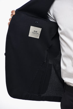 CC COLLECTION Virgin Wool Blazer with Patch Pockets