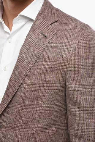 Semi-lined Blazer GATE with District Check Pattern