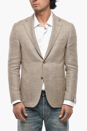 Half-Lined Blazer GATE With District Check Pattern