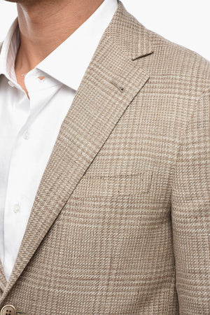 Half-Lined Blazer GATE With District Check Pattern