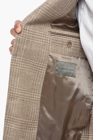 Half-Lined Blazer GATE With District Check Pattern