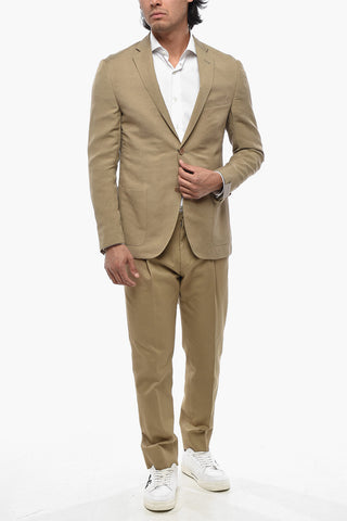 Linen Blend Blazer GATE With Patch Pockets