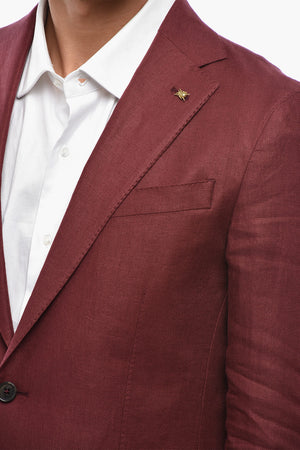 CC COLLECTION Two-Button Linen Blazer