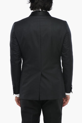CC COLLECTION Blazer Doppiopetto con Rever a Scialle in Satin
