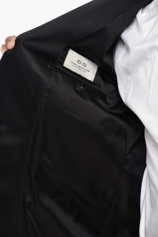 CC COLLECTION Blazer Doppiopetto con Rever a Scialle in Satin