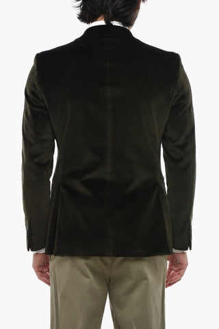 CODE Blazer aus Velours mit Lanzettenrevers