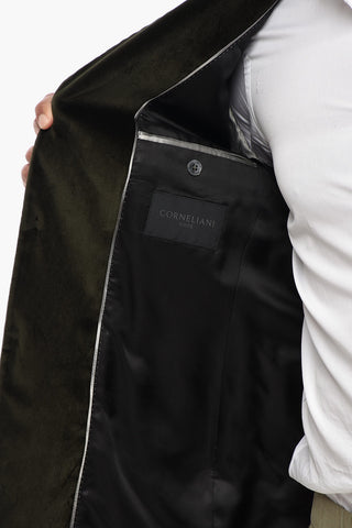 CODE Blazer aus Velours mit Lanzettenrevers