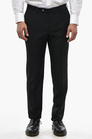 CODE Schurwollhose Mit Gürtelschlaufen