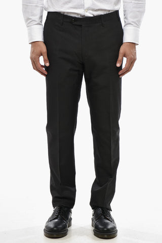 4-Taschen-Hose aus Seide mit Gürtelschlaufen