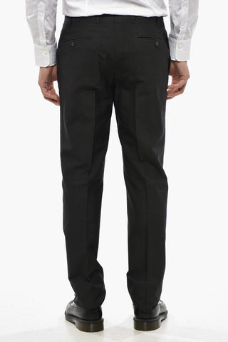 4-Taschen-Hose aus Seide mit Gürtelschlaufen