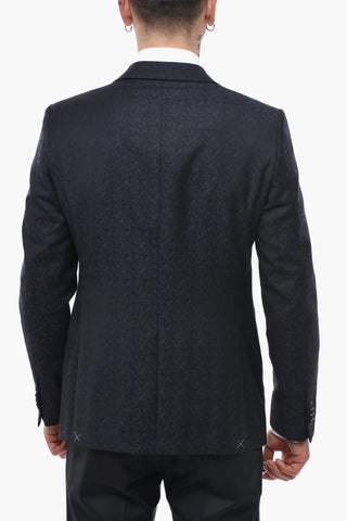 CC COLLECTION Damask Wool Blazer REFINED With Peak Lapel