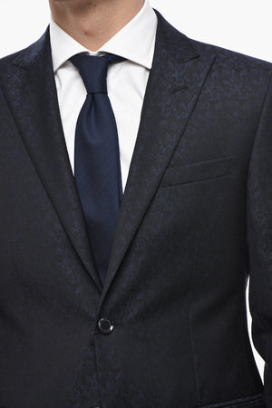 CC COLLECTION Damask Wool Blazer REFINED With Peak Lapel