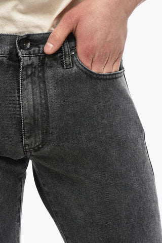 PERMANENT 스키니 핏 진 DIAG POCKET 스톤워시 18cm
