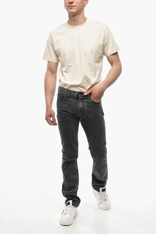 PERMANENT 스키니 핏 진 DIAG POCKET 스톤워시 18cm