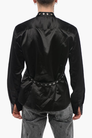Baumwollsatin-Hemd EYELET DUCHESSE mit Ösen