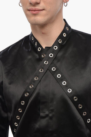 Baumwollsatin-Hemd EYELET DUCHESSE mit Ösen