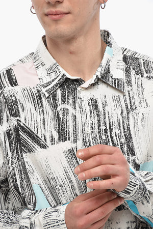 SHIRT Cotton Shirt TOMEK with Abstract Pattern