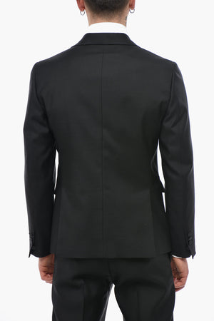 Festlicher Anzug LONDON aus Satin mit Spitzrevers