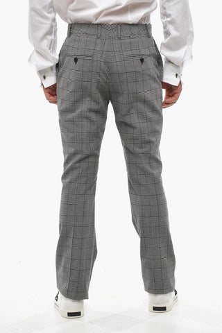 Wool Pants with Check Pattern