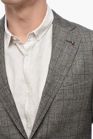 CC Collection Blazer REFINED aus Schurwolle mit Glen-Plaid-Muster