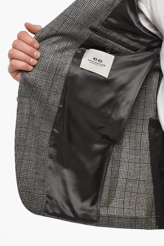 CC Collection Blazer REFINED aus Schurwolle mit Glen-Plaid-Muster