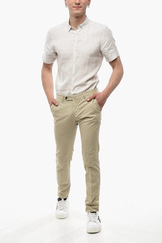 Chinohose Superslim Fit aus Baumwollmischung