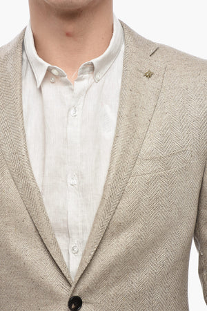 CC COLLECTION Pure-Silk Half-Lined Blazer RESET