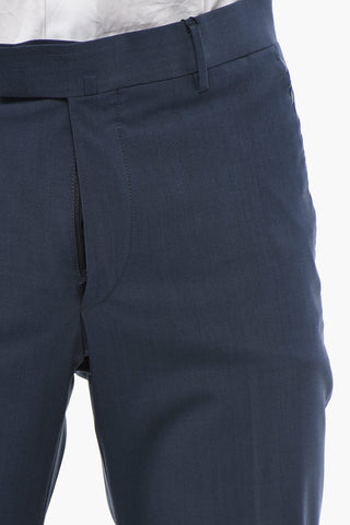 Stretch-Schurwoll-Hose ACADEMY mit verdecktem Verschluss