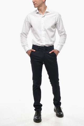CIRCLE Pantaloni Chino in Cotone Stretch