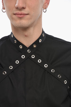 Poplin Shirt HEAVYCOT with Tape Detail and Eyelets