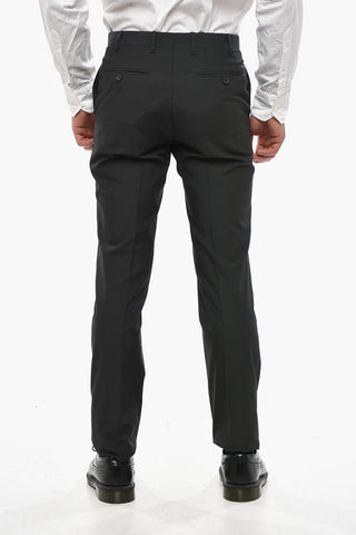 CC COLLECTION Virgin Wool-Blend Straight-Leg Pants RESET