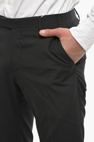CC COLLECTION Virgin Wool-Blend Straight-Leg Pants RESET