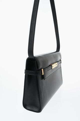 Schultertasche aus Leder mit Magnetverschluss