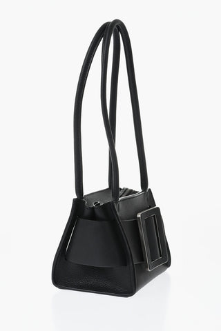 Hammered Leather Shoulder Bag BOBBY