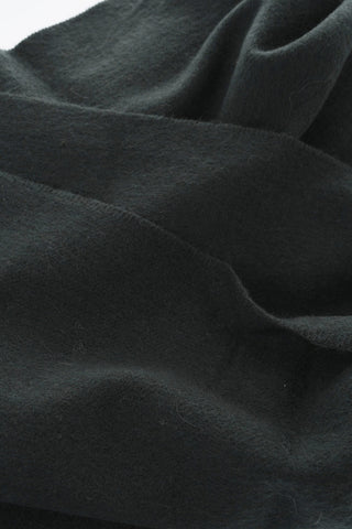 Wool Scarf with Fringed Hem