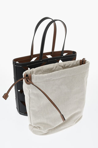 Perforated Leather Tote Bag ELLA