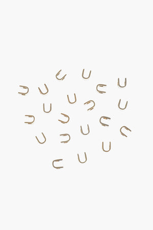 Kit da 20 Pezzi di Perline Effetto Dorato a Forma di U