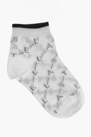 Calzini Corti in Misto Cotone con Logo All-Over