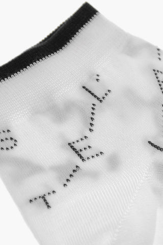 Calzini Corti in Misto Cotone con Logo All-Over