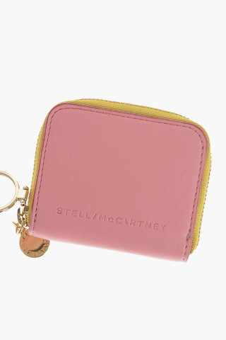 Eco-Leather Color Block Card Holder With Shoulder Strap