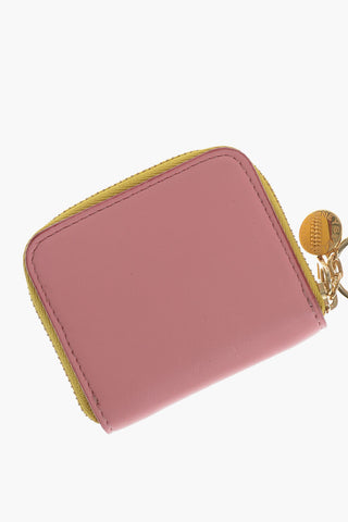 Eco-Leather Color Block Card Holder With Shoulder Strap